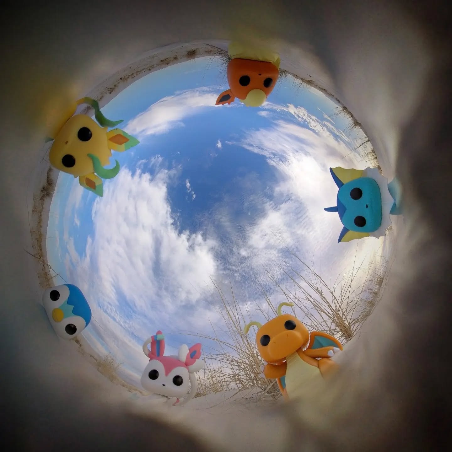 Flareon and friends at White Sands National Park, United States